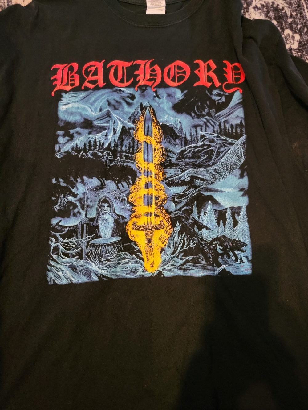 Bathory Tour Tshirt Death Metal Black Metal
